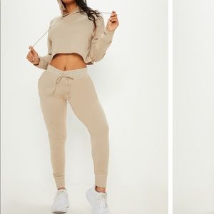 cream knitted lounge set